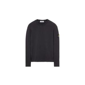 Stone Island스톤 아일랜드 63750 가먼트 다이드 거즈드 코튼 크루넥 스웨트셔츠 블랙   22FW 771563750-V0029