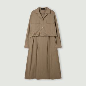 [코인코즈][정가129,000원]셔츠형 플레어 원피스_CC5AO301