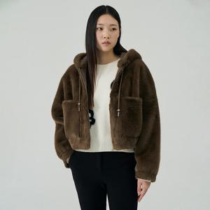 [코인코즈][정가169,000원]페이크 후드 퍼 자켓_CC5WM450