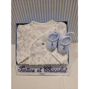 쇼콜라 이솝배냇가운덧신세트 (TNPRNG061E)남아사계절임신출산선물