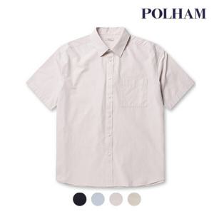 [폴햄][폴햄] 남성 포플린 오버핏 반팔셔츠_PHE2WC1822