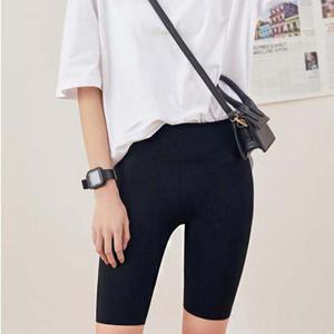 트렌디 슬림 스타일 여자 바이크 팬츠 5부 레깅스