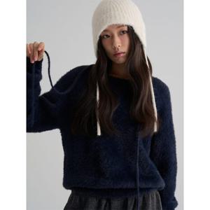 (356151WM5R) [에잇세컨즈] 날개사 넥끈 풀오버  네이비