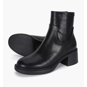 [무크]여성 베이직 청키 앵클부츠 522655 AA 블랙