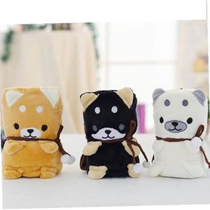 시바견 캐릭터 입체 무릎담요 강아지 무릎담요 미니담