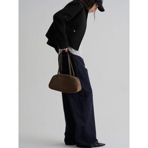 (3561D3WY3D) [에잇세컨즈] 스웨이드 스퀘어 숄더백  브라운