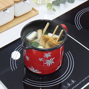 리스 에델바이스 저그 법랑 머그컵 12cm(레드)