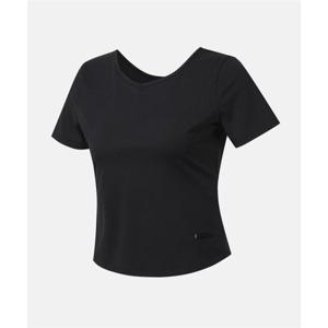 데상트 우먼스 세미 크롭 반팔 티셔츠 블랙(SQ322PTS72) SQ322PTS72_BLK0 279241