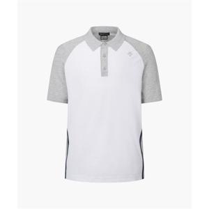 데상트 GOLF 남성 니트 져지 mix 반팔 티셔츠 (DP21MFTS45) DP21MFTS45_LGYG 279704