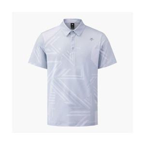 데상트 GOLF 남성 전판 패턴 반팔 카라 티셔츠 (DP22MFTS6G) DP22MFTS6G_LGYG 279548