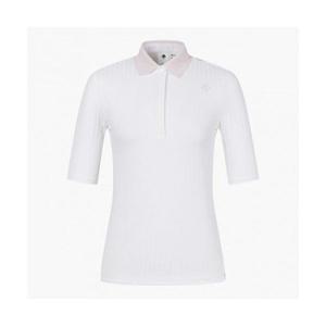 데상트 GOLF 여성 골지 5부 반팔 티셔츠 DO32WFTS71 279839
