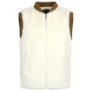 [팬텀]여성 니트 시보리 퍼 점퍼 베스트 / 221D4JV101_IV_IC