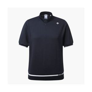 데상트 GOLF 여성 하이넥 볼륨 소매 반팔티셔츠 (DP22WFTS62) DP22WFTS62_NAVG 279863
