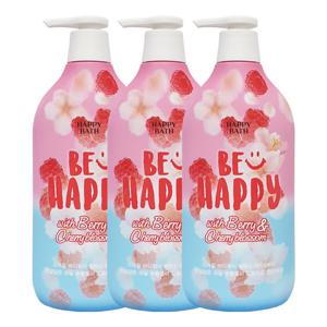 해피바스 스마일바디워시 릴렉싱 체리베리 900g x3