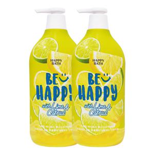 해피바스 스마일바디워시 웰니스 유자라임 900g x2