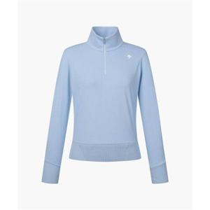 데상트 GOLF 여성 하이넥 반집업 레이어드 티셔츠 (DP12WFTL24) DP12WFTL24_LBLG 280167