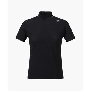 데상트 GOLF 여성 하이넥 리드 반팔 티셔츠 (DP22WFTS41) DP22WFTS41_BLKG 279950