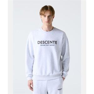 데상트 빅워딩 로고 맨투맨 라이트 그레이 SR123UHT12 SR123UHT12_LGRY 301346