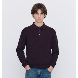 [지오다노] 남자 스티치 폴로넥 니트 스웨터 01056504