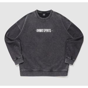 엄브로 워시드 레터링 맨투맨 BB UQ121CFS23 DCH RPK