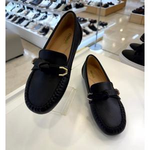 [무크]여성 리본 디테일 캐주얼 봉합단화 422207 GA 블랙a