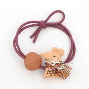 목도리 쥐 헤어슈슈 포인트 머리끈