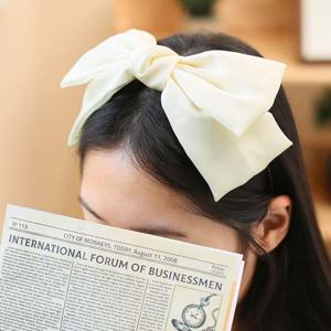 엔젤슈슈 새틴 왕 리본 헤어밴드 예쁜 머리띠