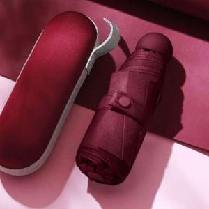 양산 캡슐형 레드 5단 암막 초경량우산 초경량양산