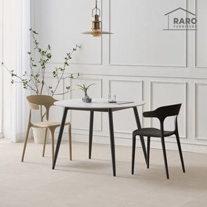 라로퍼니처 베키 1050 원형 포세린 통 세라믹 식탁 세트 (식탁+의자2)