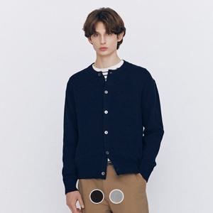 [지오다노]남성 하프밀란 라운드넥 니트 가디건 056503/01056503