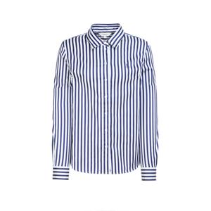 헤지스 여성 26SS 아이코닉 런던 스트라이프 셔츠 네이비 HSSH6BC20N2