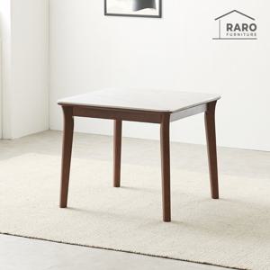 라로퍼니처 레스트 800 포세린 통 세라믹 낮은 2인 식탁 테이블 단품