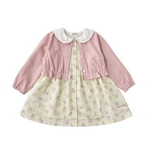 밍크뮤 26년봄신상(PK)러블리플라워가디건SET드레스3611540003A