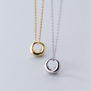 에르모사제이 N032 레이어드 은 목걸이 / 실버 925 볼드 링 체인