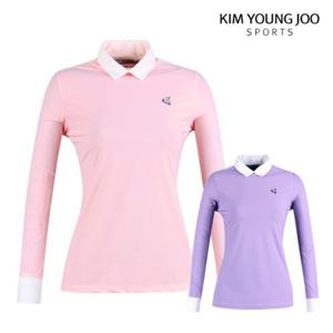 [럭스골프]럭스 김영주스포츠 여성 쿨 이너 카라 티셔츠