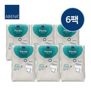 아베나 성인용기저귀 케어 팬티 사각 남녀공용 대형 18매x6팩