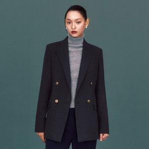 더엣지 [TAG가 138,000원] 체크 더블 셋업 자켓 WYJK6G01