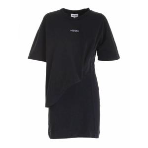 [KENZO] 라프리마 여성 숏 로고 프린트 미니 원피스 인 블랙 FB62RO8054SB99 /8