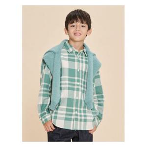 [빈폴키즈]체크 셔츠  그린 (BI4864U04M)