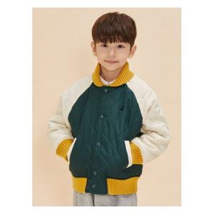 [빈폴키즈]바서티 캐주얼 패딩 점퍼 - 그린 (BI4838U04M)