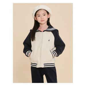 [빈폴키즈]플리스 여아 칼라 야구 점퍼 - 네이비 (BI4841G04R)