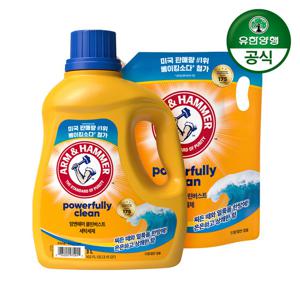 암앤해머 세탁세제 클린버스트 3.0L 용기 1개+1.8L 리필 1개