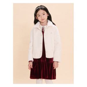 [빈폴키즈]여아 퍼 코트  아이보리 (BI493TG020)