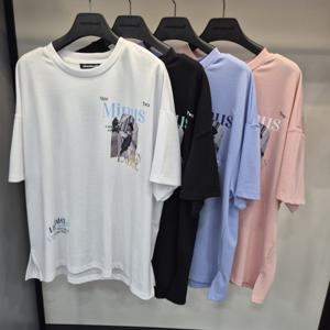 [나인마이너스투]리트머스 여성 전사 로고 반팔 티셔츠 LO2TF255