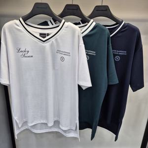 [나인마이너스투]리트머스 여성 브이넥 반팔 티셔츠 LO7TF428_SC