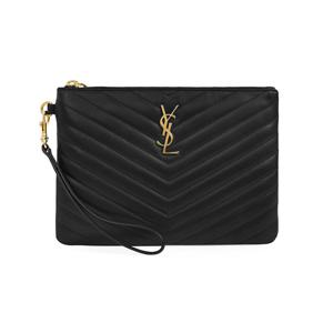 [생 로랑][생로랑] 카산드라 모노그램 마틀라세 금장 스몰 클러치백(379039CWU011000)