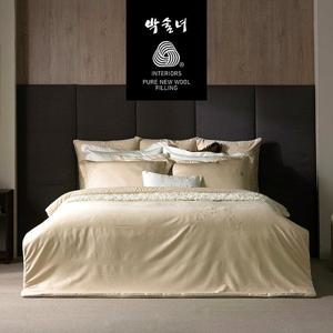 [박술녀] 호주산 양모 순면 이불 침구세트 K킹 (작품명 연화) 선물추천