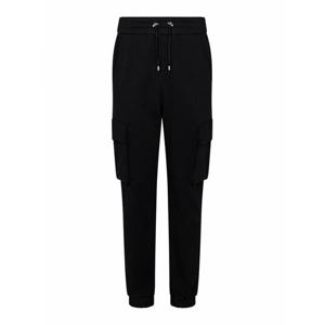 [BALMAIN] 라프리마 남성 트랙수트 Bottoms 블랙 코튼 플리스 카고 조거 팬츠 DH1OB295BC64EAB /8