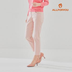 [올포유] [모델착장] 여성 자수 포인트 세미스키니 팬츠 ALPJL2111-403