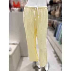 [바바라] GWP1244P 메이 레몬 체크 시어서커 여성 파자마팬츠